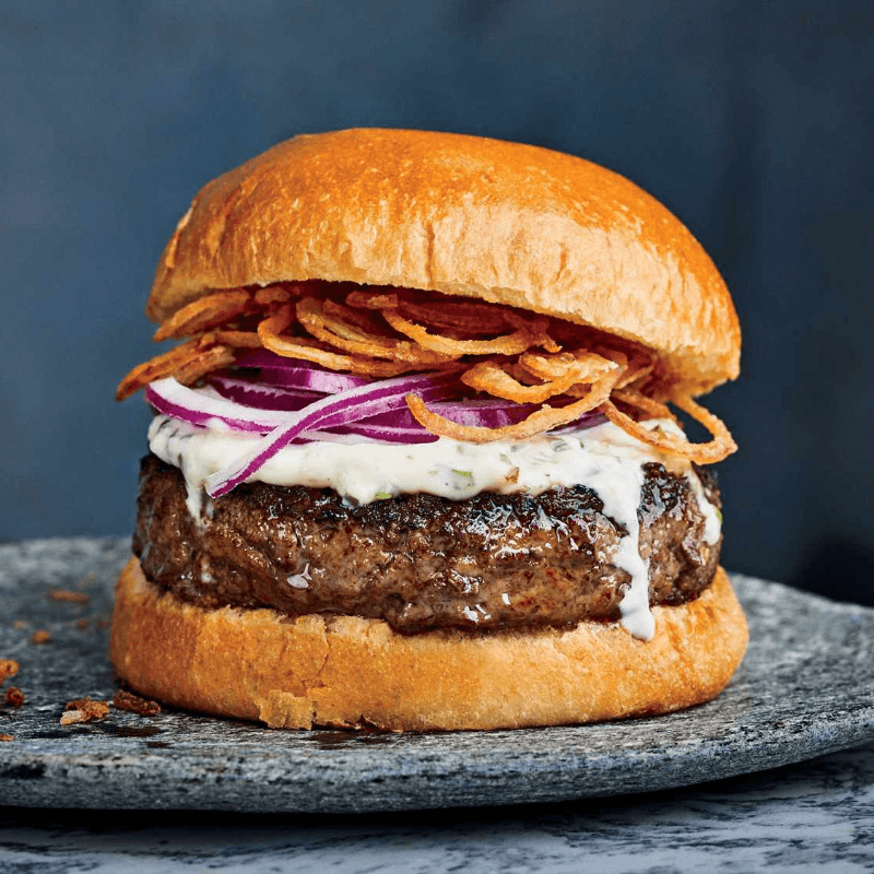 Black Pepper Chicken Steak Burger